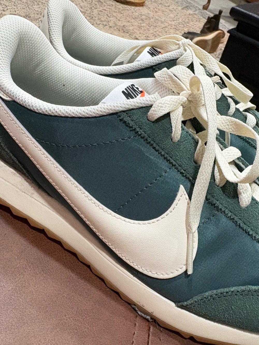 Womens Nike Green Teal and White Retro Runner